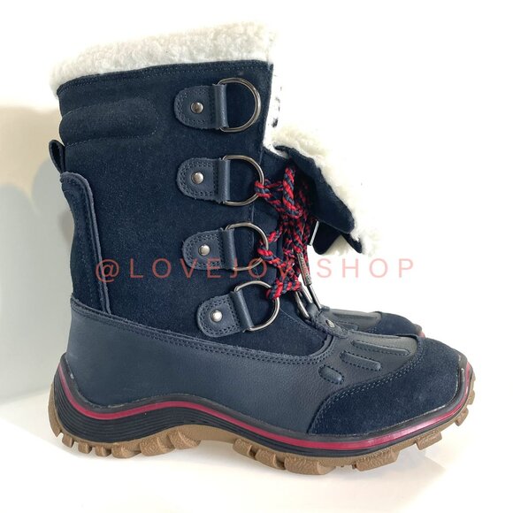 Utility | NWOT Pajar Suede Winter Boots | Weatherized | Navy Shearling Cabincore - Picture 5 of 13